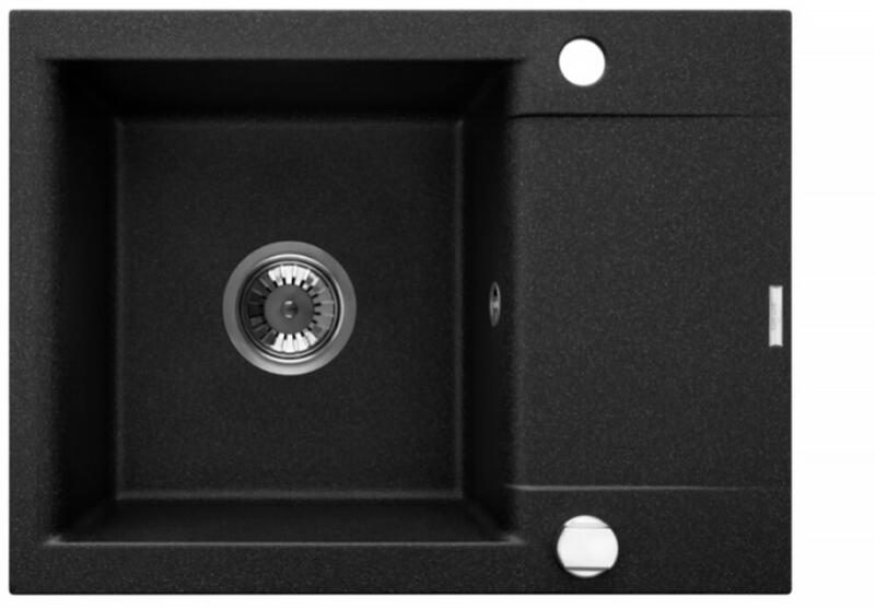 Tesalia 59x44 cm black/chrome