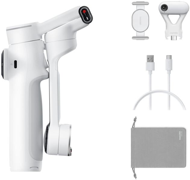 Insta360 Flow 2 Pro AI Tracker Bundle,Summit White (CINSABQA