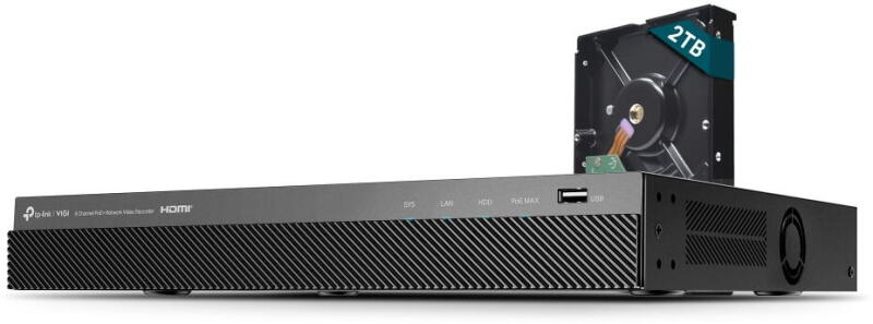 8-channel VIGI NVR2008H-8MP