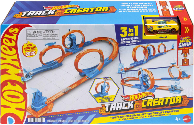 Hot Wheels - Track Creator Tripla hurok pálya (JDW39)