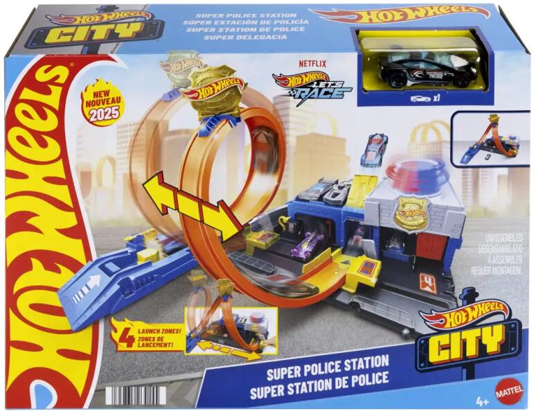 Hot Wheels - City Rendőrállomás játékszett (JBM71)