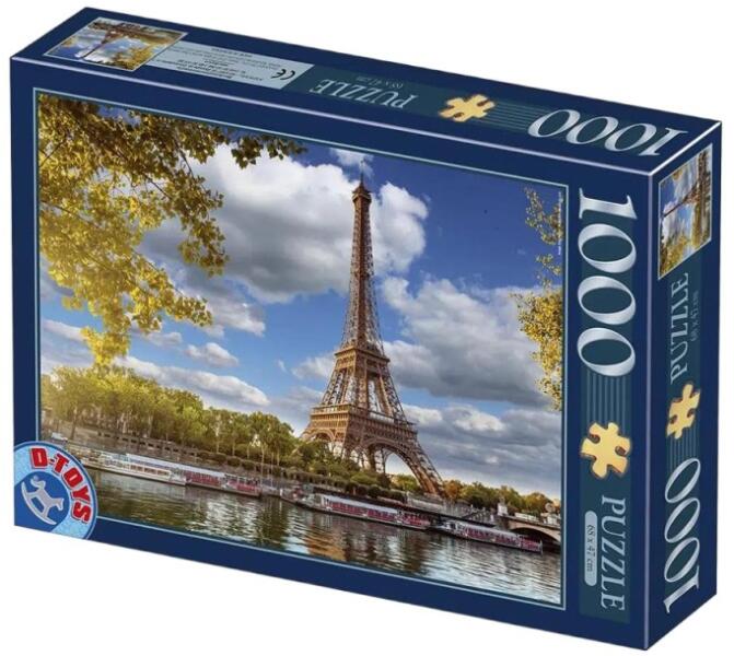 D-Toys Puzzle 1000 Piese, Locuri Celebre - Turnul Eiffel, Paris, D-Toys ...