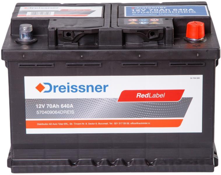 Dreissner Redlabel 70Ah 570144064 (Acumulator auto) - Preturi