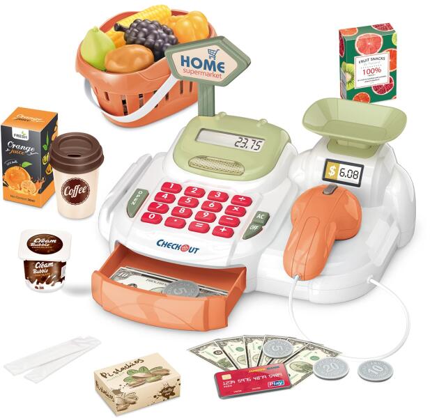 Pénztárgép szett termékekkel - 36 db-os (668-118)