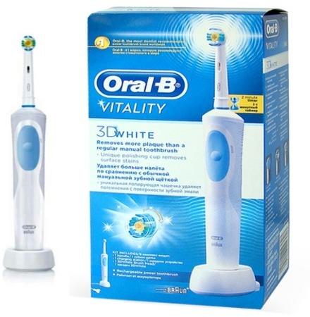 Oral-B Vitality 3D White D12.513w elektromos fogkefe vásárlás, olcsó Oral-B  Vitality 3D White D12.513w elektromos fogkefe árak, akciók