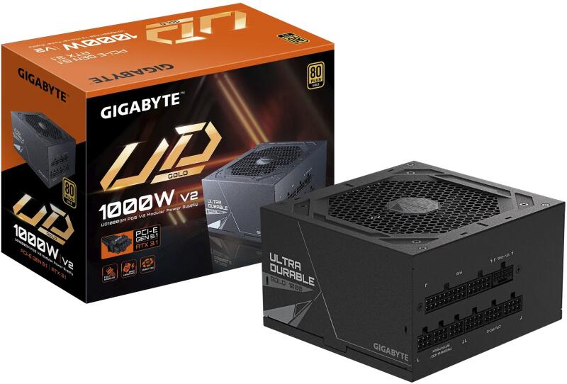 電源ユニット GIGABYTE UD 1000 GM V2 1000W GIGABYTE GP-UD1000GM PG5 V2 1000W 80 PLUS Gold (Sursa de