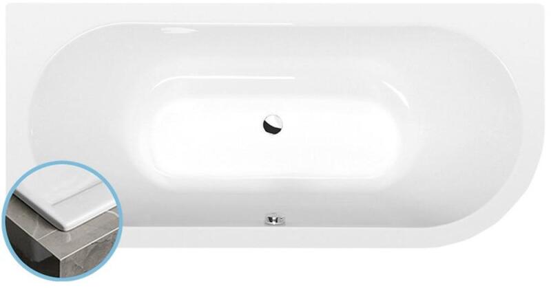 Viva Slim 175x80 cm balos fehér (70119S)