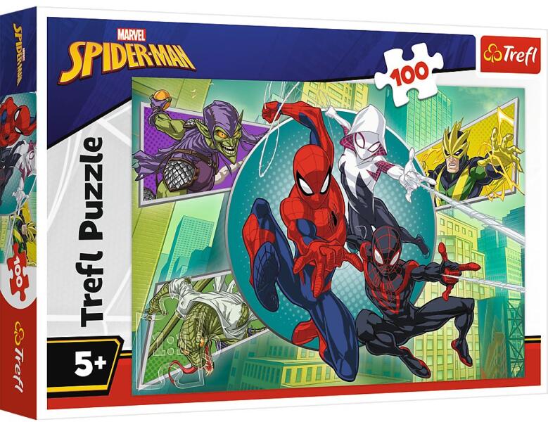 Trefl PUZZLE TREFL 100 MARVEL SPIDERMAN MASCA LUI SPIDERMAN SuperHeroes ...