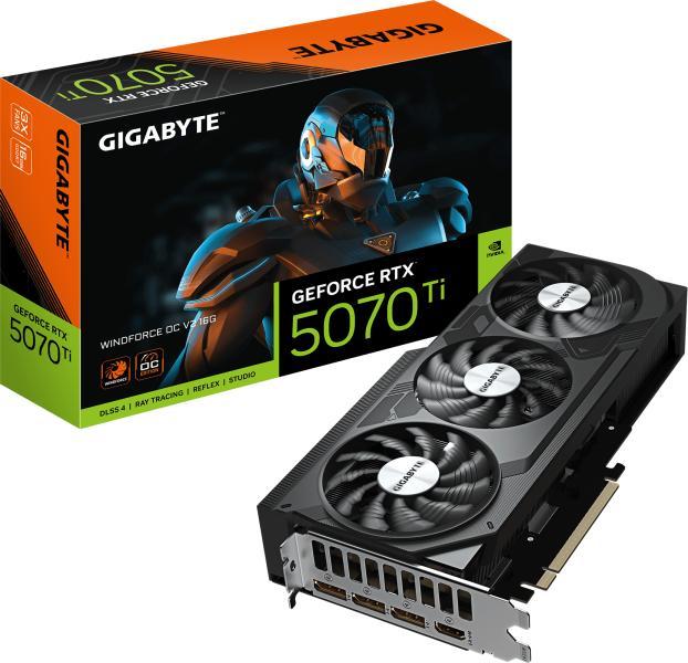 【新品】GIGABYTE GeForce RTX 5070 WINDFORCE GIGABYTE GeForce RTX 5070 Ti WINDFORCE OC V2 16GB GDDR7 256bit (GV