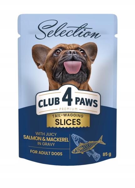 Selection Adult with juicy salmon & mackerel in gravy 85 g