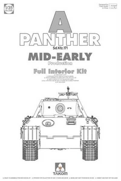 Takom WWII German medium Tank Sd.Kfz.171/267 Panther A Mid/late