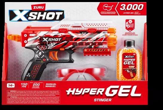 ZURU X-Shot Hyper Gel Stinger Pistol Set (36728) (Arme pentru