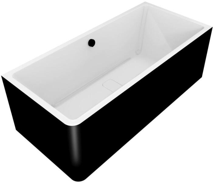 Polysan Marlene Monolith 195x85x63 cm jobbos fekete/fehér (78731MCRB)