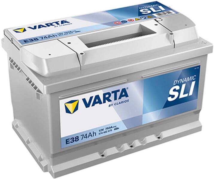 E38 Dynamic SLI 74Ah EN 750A right+ (574 402 075 K262)