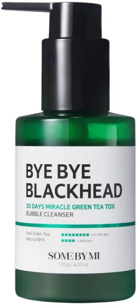 Bye Blackhead 30 Days Miracle Green Tea Tox Bubble Cleanser buborékos pórustisztító gél 120 ml