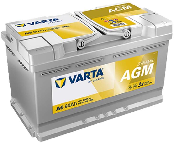 A6 Dynamic AGM 80Ah 800A right+ (580 901 080 K262)
