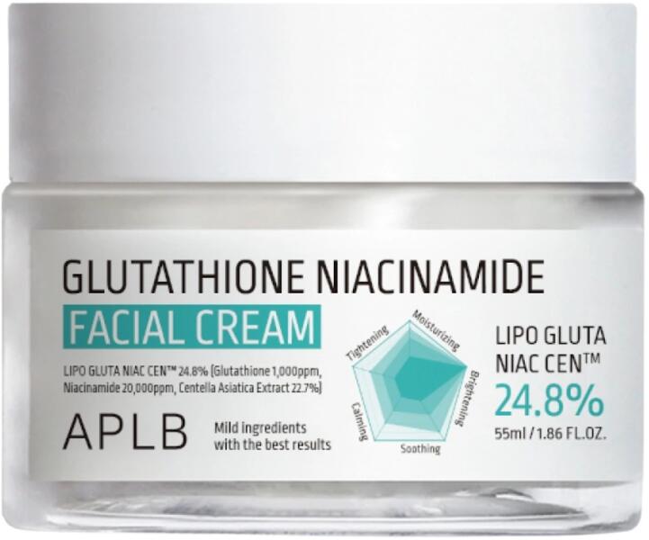 Glutathione Niacinamide Facial Cream bőrfehérítő arckrém niacinamiddal 55 ml