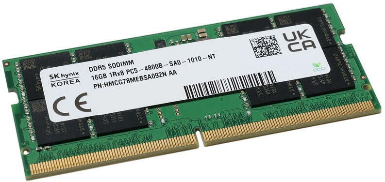 SK hynix 32GB (2x16GB) DDR5 4800MHz HMCG78MEBSA092N memória modul
