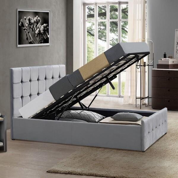 Limitator Rama Pat Casa Manuel Pat Valentina tapitat 200 x 140 x 110 cm (Pat, rama de pat ...