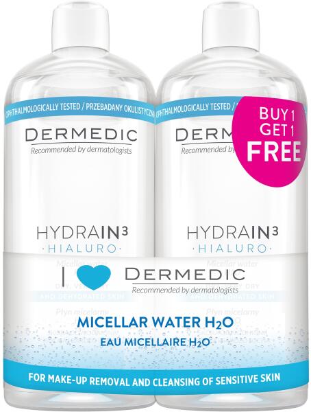 Hydrain3 micellás víz H2O duo csomag 500+500 ml