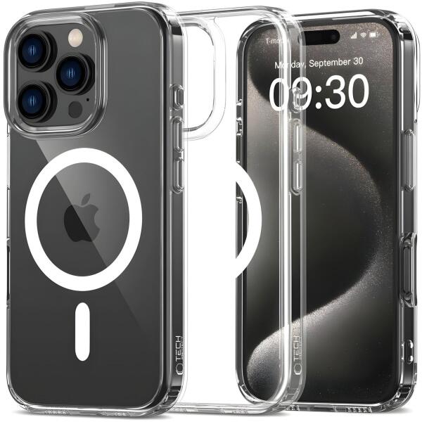 Apple iPhone 16 Pro Flexair Hybrid MagSafe case transparent (5906302311484)