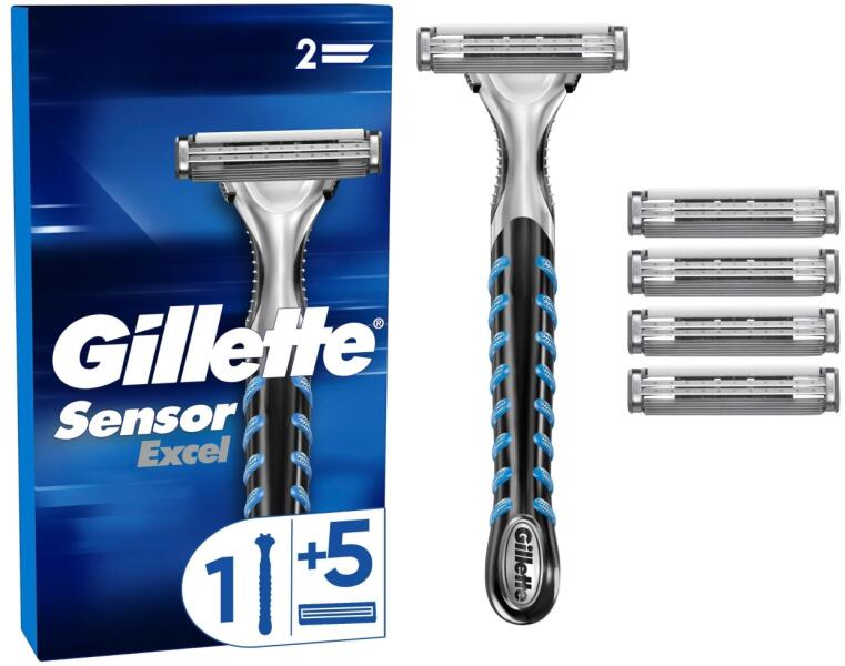 Gillette Aparat de ras Gillette Sensor Excel cu 3 lame pentru barbierit ...