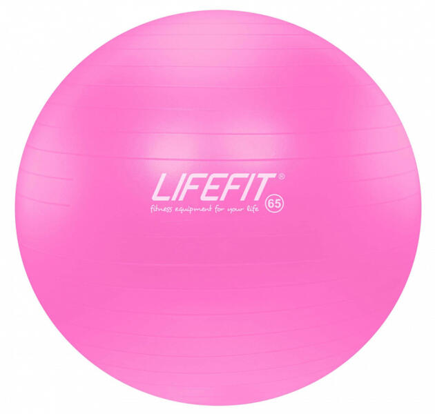 Minge Roz Lifefit® Minge de gimnastică LIFEFIT® ANTI-BURST 65 cm, roz (Minge ...