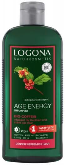 Bio Age Energy energetizáló sampon koffeinnel és Goji bogyóval vékonyszálú hajra 250 ml