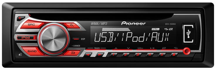 Pioneer DEH-2500UI Радио за кола Цени, оферти и мнения, каталог на  магазините