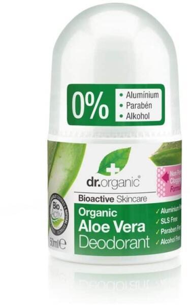 Dr. Organic Aloe Vera roll-on 50 ml dezodor vásárlás, olcsó Dr. Organic  Aloe Vera roll-on 50 ml izzadásgátló árak, akciók