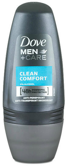 Dove Men+Care Clean Comfort 48h roll-on 50 ml dezodor vásárlás, olcsó Dove  Men+Care Clean Comfort 48h roll-on 50 ml izzadásgátló árak, akciók
