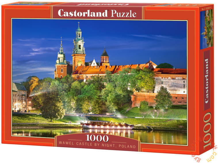 Wawel Királyi Kastély éjjel, Krakkó 1000 db-os (C-103027)