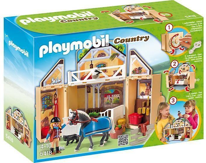Vásárlás: Playmobil Hordozható lovas istálló (5418) Playmobil árak  összehasonlítása, Hordozható lovas istálló 5418 boltok