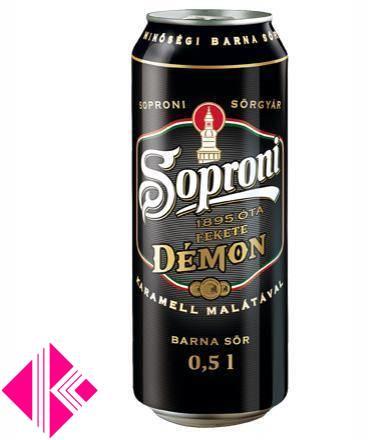 Vásárlás: Soproni Fekete Démon dobozos 0,5 l 5,2% Sör árak  összehasonlítása, Fekete Démon dobozos 0 5 l 5 2 boltok