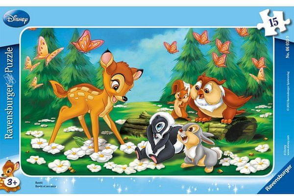 Vásárlás: Ravensburger Bambi keretes puzzle 15 db-os (06039) Puzzle árak  összehasonlítása, Bambi keretes puzzle 15 db os 06039 boltok