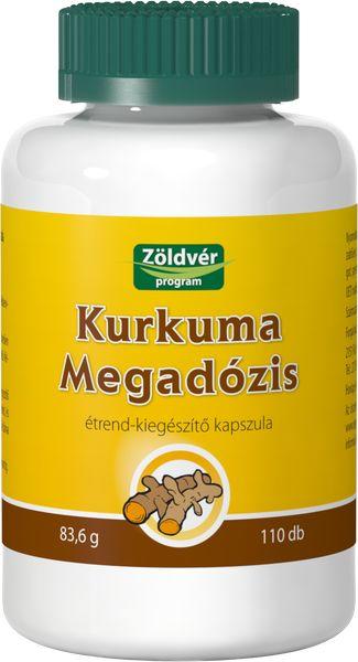 Vásárlás: Zöldvér Kurkuma Megadózis kapszula 110db Táplálékkiegészítő árak  összehasonlítása, Kurkuma Megadózis kapszula 110 db boltok