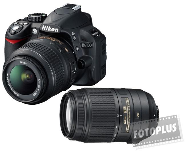 Nikon D3100 + 18-55mm VR + 55-300mm VR (VBA280K005) - Árukereső.hu