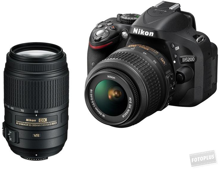 Nikon D5200 + 18-55mm VR + 55-300mm VR (VBA350K004) - Árukereső.hu