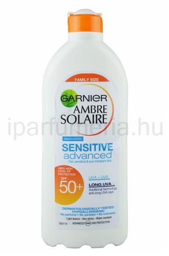Vásárlás: Garnier Ambre Solaire Sensitive Advanced naptej SPF 50+ 400ml  Naptej, napolaj árak összehasonlítása, Ambre Solaire Sensitive Advanced  naptej SPF 50 400 ml boltok