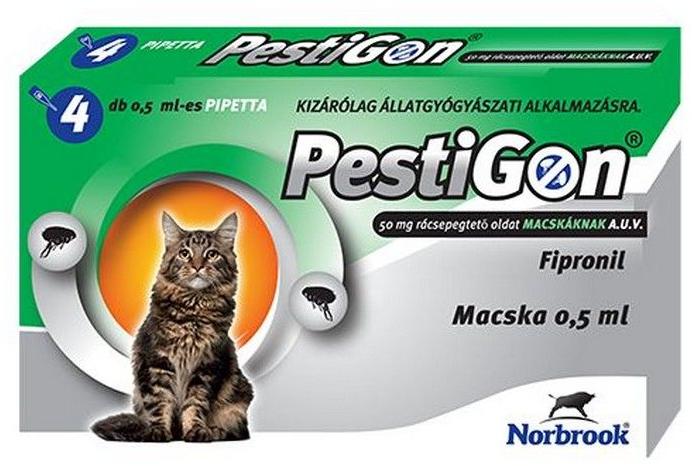 Vásárlás: Pestigon Spot On 0.5ml (4db) Élősködők elleni készítmény  macskáknak árak összehasonlítása, Spot On 0 5 ml 4 db boltok