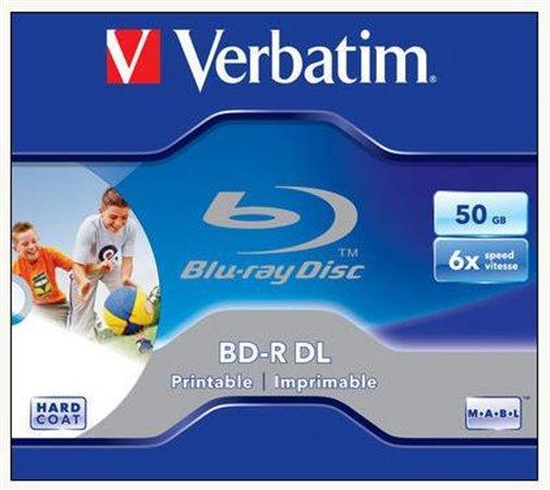 Verbatim Blu-Ray BD-R 50GB 6x - Dual Layer Nyomtatható (BRV-6DLN) írható  CD, DVD vásárlás, olcsó Verbatim Blu-Ray BD-R 50GB 6x - Dual Layer  Nyomtatható (BRV-6DLN) írható DVD, CD árak, akciók