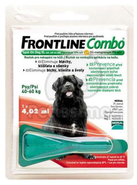 Combo Spot On XL 40-60 kg 3x4,02 ml