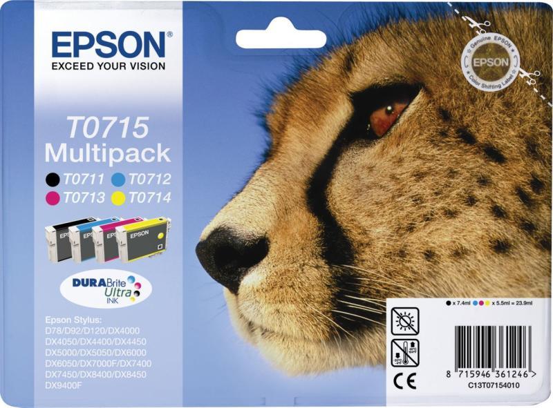 Epson T0715 Multipack vásárlás, olcsó Epson Toner, festékpatron,  festékszalag árak, Epson T0715 Multipack boltok
