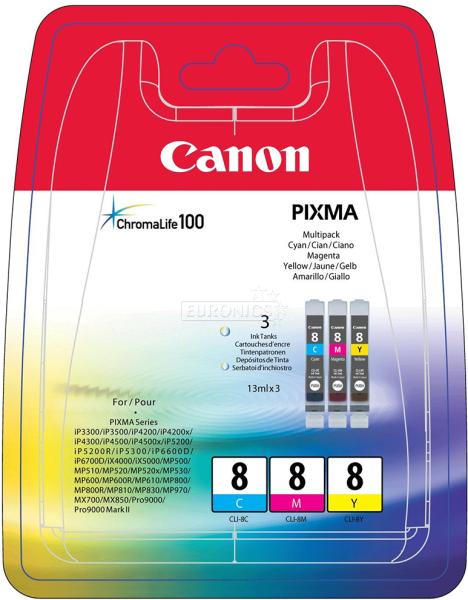 CLI-8 Multipack C/M/Y (0621B029)