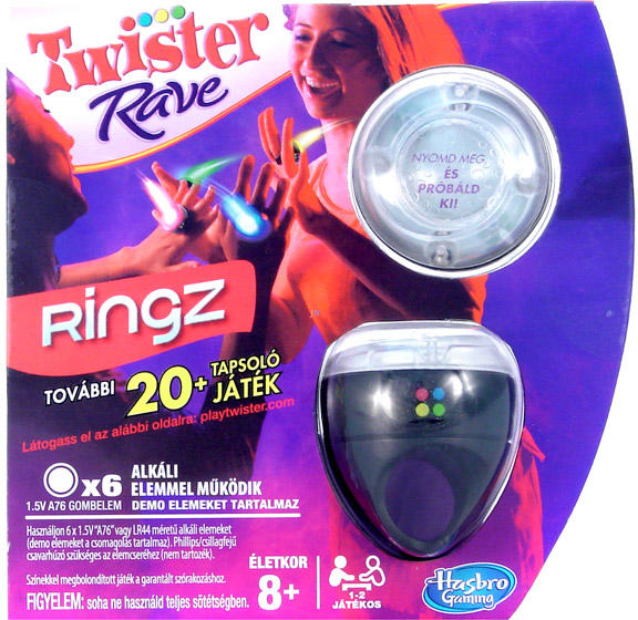 Vásárlás: Hasbro Twister Rave Ringz - világító tapsoló gyűrűk Társasjáték  árak összehasonlítása, Twister Rave Ringz világító tapsoló gyűrűk boltok