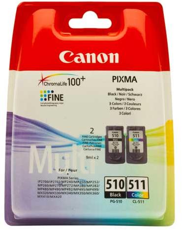 Canon PG-510/CL-511 Multipack (BS2970B010AA) vásárlás, olcsó Canon Toner,  festékpatron, festékszalag árak, Canon PG-510/CL-511 Multipack  (BS2970B010AA) boltok