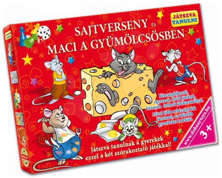 Játszva tanulni: Sajtverseny és Maci gyümölcsösben (619-3)