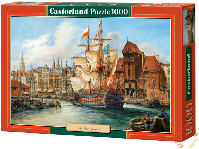 Hajó a Gdansk-i öreg kikötőben 1000 db-os (102914)