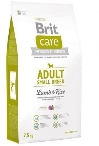 Brit Care Adult Small Breed - Lamb & Rice 7,5 kg (Hrana pentru caini) -  Preturi