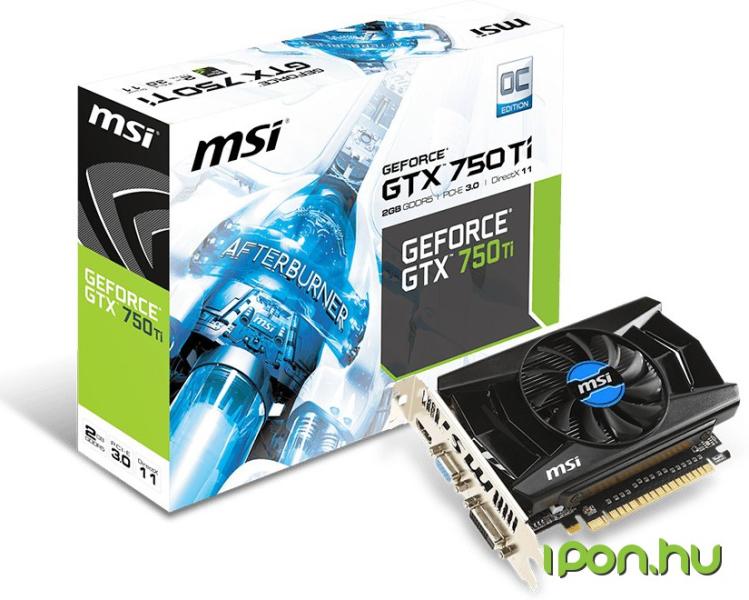 Vásárlás: MSI GeForce GTX 750 Ti OC 2GB GDDR5 128bit (N750Ti-2GD5/OC)  Videokártya - Árukereső.hu